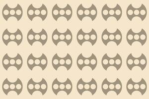circle shapes brown pattern vector
