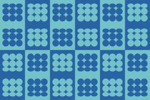 Blue green pattern with circle shapes vector