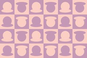 A pattern of circles in pink and purple vector