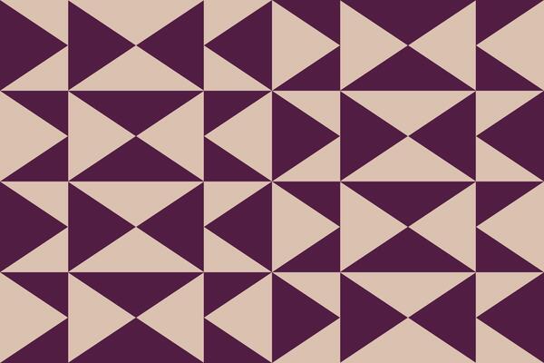 A purple and beige pattern with triangle shapes