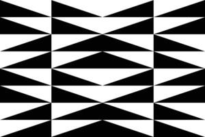 A black and white geometric pattern with triangles and diagonal line vector