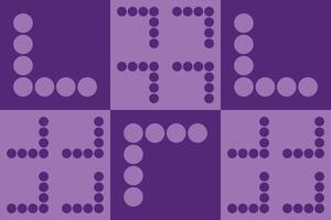A purple pattern with dots on it vector
