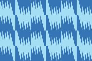 A blue triangle shapes checkered pattern vector