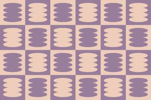 A purple and beige pattern with circles vector