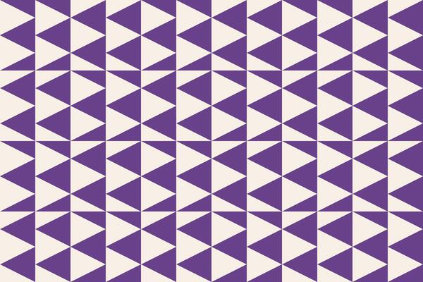 A purple triangle shapes geometric pattern