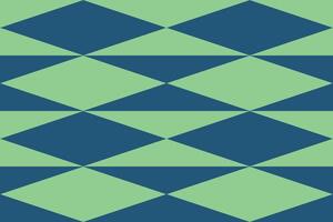 A green and blue checkered pattern with triangles vector