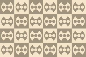circle shapes brown geometric pattern vector