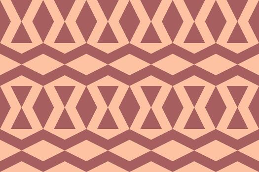 A pattern with triangle diagonal design in brown vector