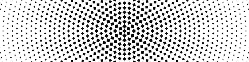 Halftone geometric square pattern background design - abstract monochrome graphic vector