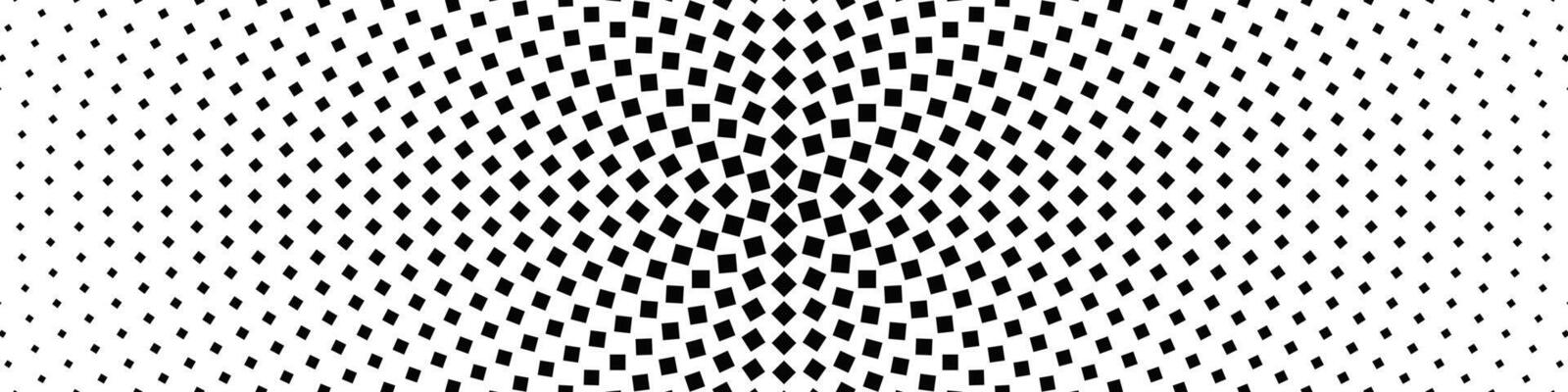 Halftone geometric square pattern background design - abstract monochrome graphic