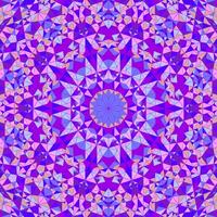 Colorful polygonal dynamic radial tiled pattern mosaic background vector
