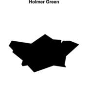 Holmer Green, England blank outline map vector