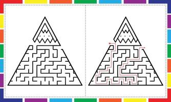 Big Book of Triangle Mazes vector