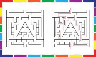 Maze Challenge Can You Beat Them All vector