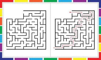 Maze Explorer A Journey Through Loops and Turns vector