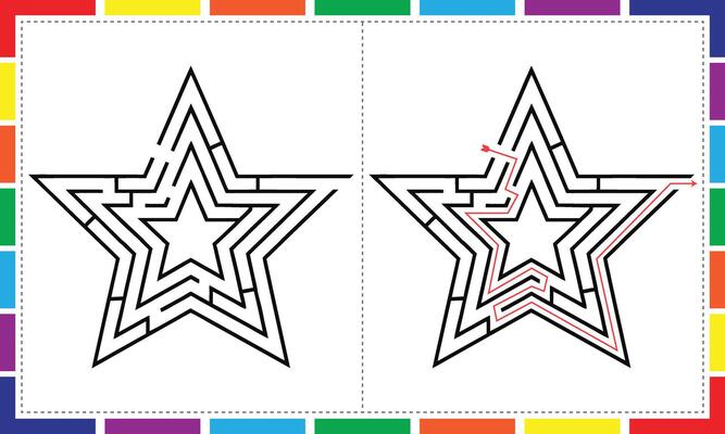 Maze Through the Stars for Kids
