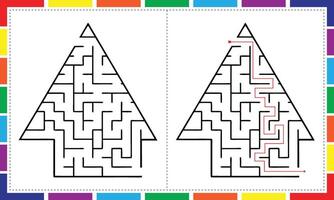 Triangle Maze Games for Clever Kids vector