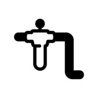 Simple black icon pre filter, flow filter vector