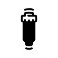 Simple black icon filter, replacement cartridge vector