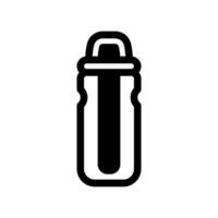Simple black icon main filter, portable bottle filter vector