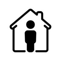 Simple black icon house vector