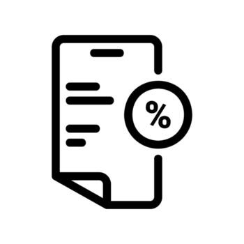 Simple icon sheet, document vector