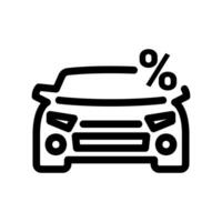 Simple icon car vector