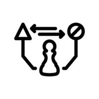 Simple icon analysis chess, pawn vector