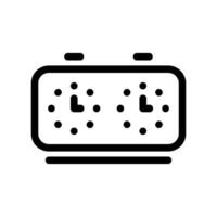Simple icon chess clock vector