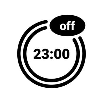 Simple icon shutdown timer vector