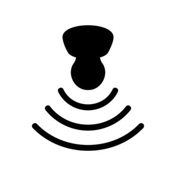 Communication Beacon Symbol for Network and Data Transmission vector