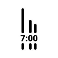 Simple icon alarm, ui vector