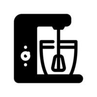 Simple black icon mixer for whipping vector
