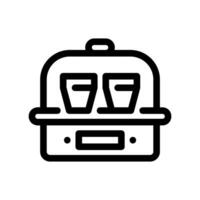 Simple black icon yogurt maker vector