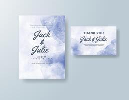Ocean-blue watercolor blends seamlessly with script fonts. vector