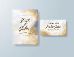 Light florals in watercolor give this invite an ethereal aura. vector