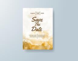 Sunset hues in watercolor give a warm and romantic feel. vector