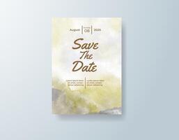 A simple layout highlighted by bold watercolor accents. vector