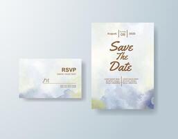 Graceful watercolor vines flow through the borders of the design. vector
