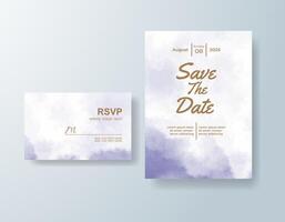 A contemporary design with watercolor greenery and gold script. vector