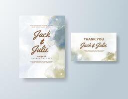 Dreamy strokes of blue and lavender enhance your celebration message. vector