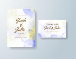 A soft watercolor backdrop gives space for timeless typography. vector