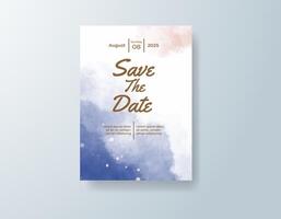 Refined watercolor menu card in burgundy tones with a vintage theme vector
