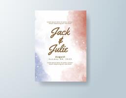 Charming watercolor announcement in rose gold tones with a modern theme vector