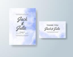 Subtle watercolor save-the-date in soft pink tones with a spring theme vector