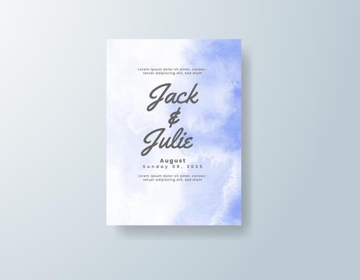 Ethereal watercolor save-the-date in coral tones with a rustic theme