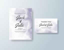 Custom watercolor invitation in turquoise tones with a beach theme vector