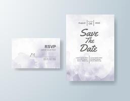 Subtle watercolor invitation in ivory tones with a classic theme vector