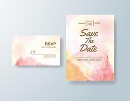 Bespoke watercolor stationery set in soft pink tones with a botanical theme vector