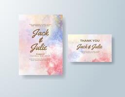 Subtle watercolor menu card in soft pink tones with a modern theme vector